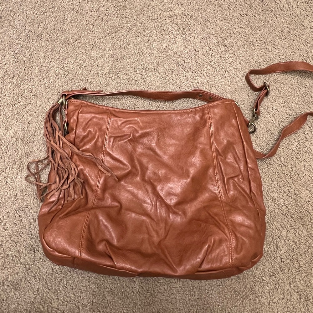 Express brown satchel purse